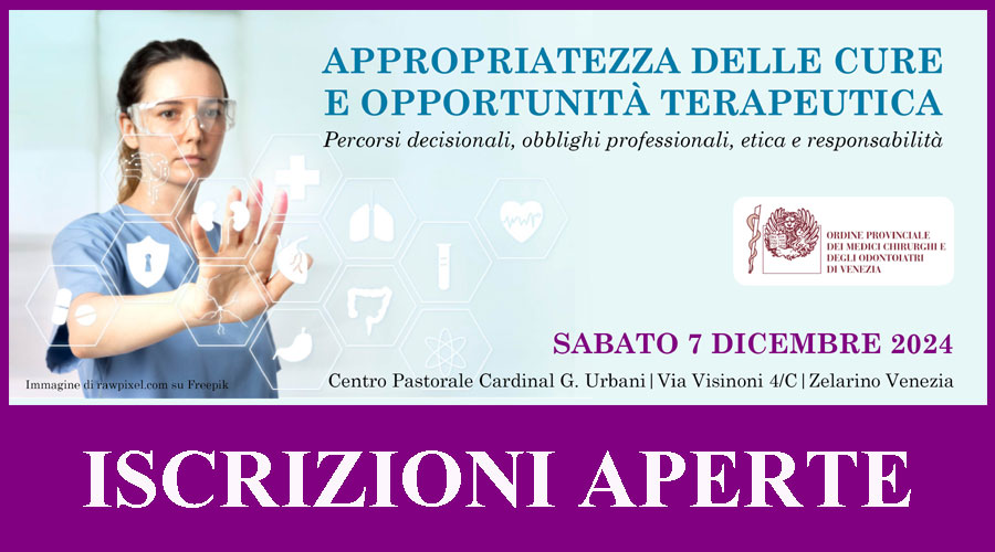 Clicca per accedere all'articolo Appropriatezza delle cure e opportunità terapeutica: il 7 dicembre il nuovo convegno dell'Ordine