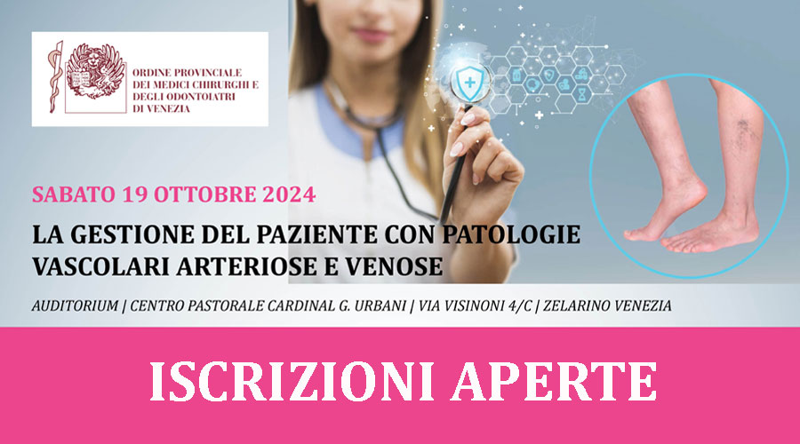 Clicca per accedere all'articolo Patologie vascolari arteriose e venose: un congresso dell'Ordine in arrivo a ottobre