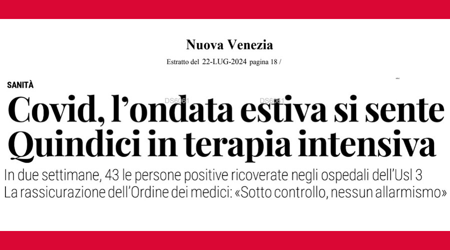 Clicca per accedere all'articolo Ondata estiva di Covid, Leoni alla Nuova Venezia: «Nessun allarmismo, tutto sotto controllo»