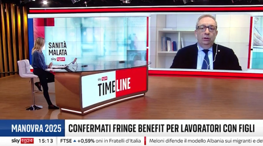 Clicca per accedere all'articolo Manovra e scarse risorse per la sanità, Leoni a Sky Tg24: «FNOMCeO vicina a chi sciopererà»