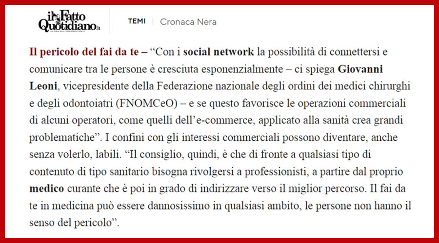 Clicca per accedere all'articolo L'ultima moda sui social: dimagrire con un farmaco per il diabete. Leoni: «No al "fai da te"»